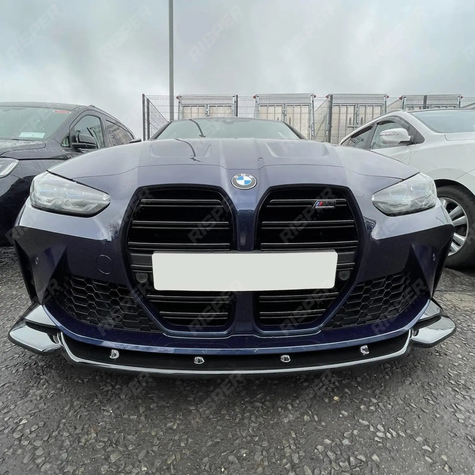 RISPER Front Splitter Lip in Gloss Black For BMW M4 G82 M3 G80 2021+