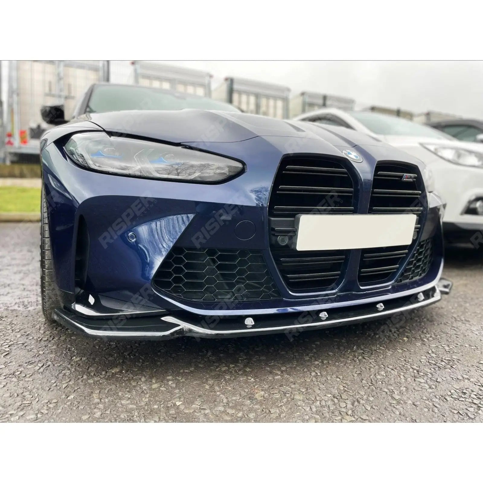 RISPER Front Splitter Lip in Gloss Black For BMW M4 G82 M3 G80 2021+