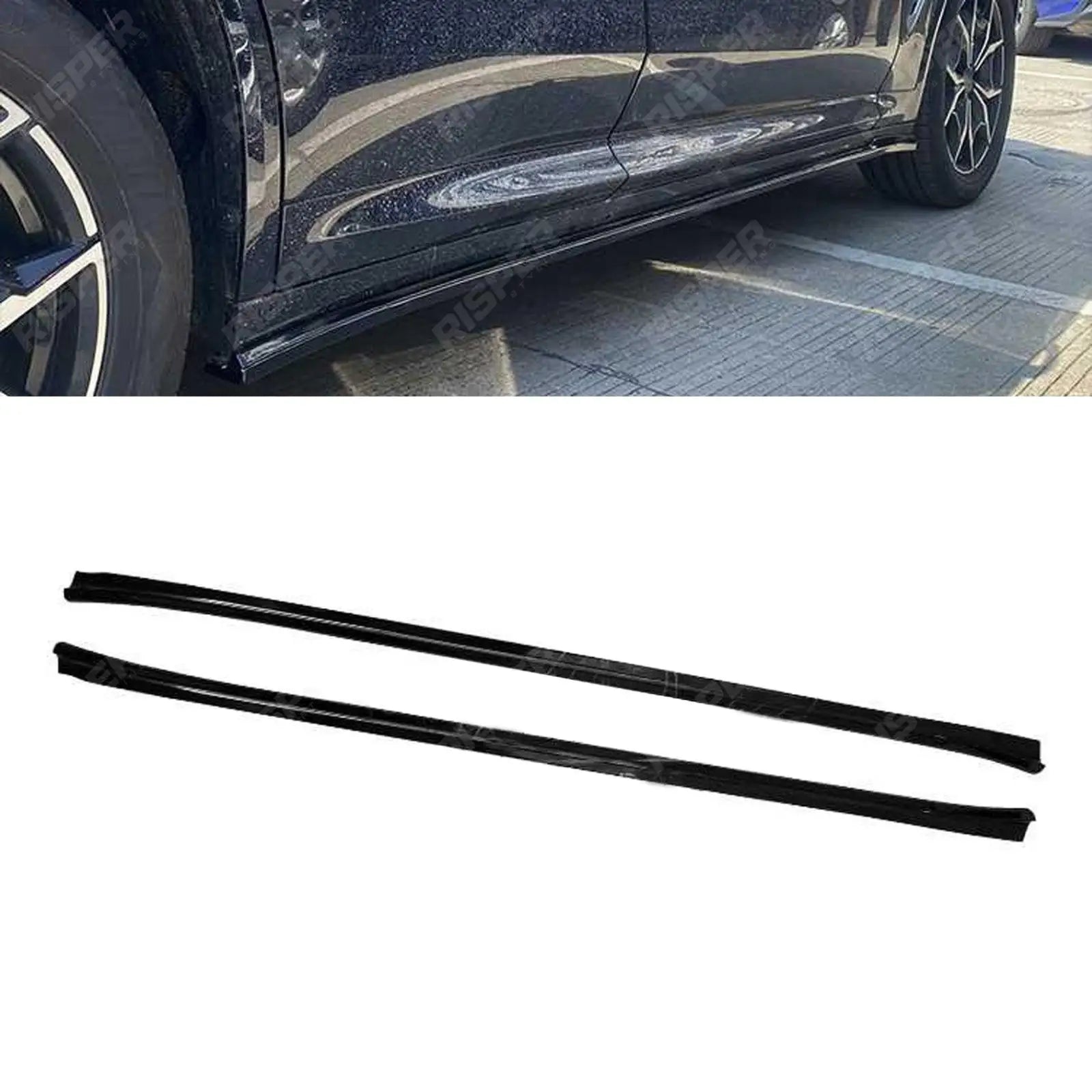 RISPER Side Skirt Splitters Gloss Black For BMW X3 G01 M Sport 2018-2021