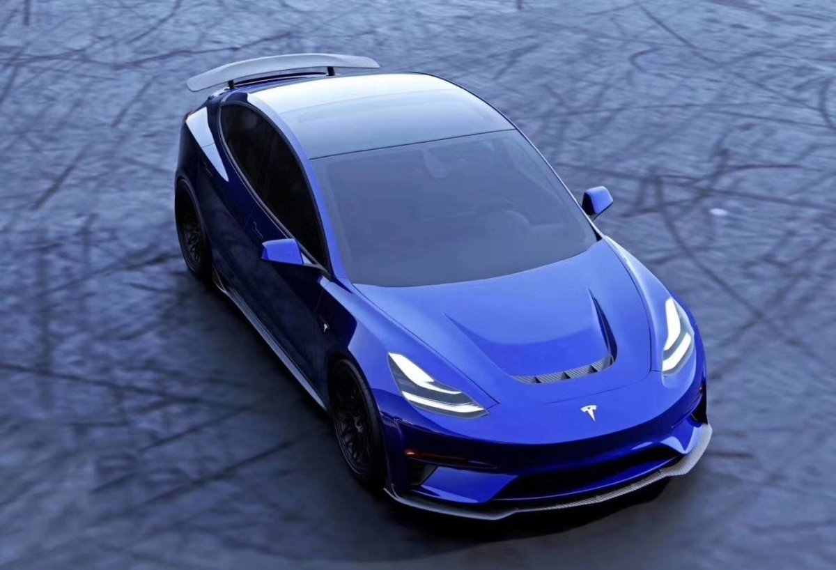 ROBOT - TESLA MODEL 3 CRYPTON CARBON FIBRE FULL BODY KIT