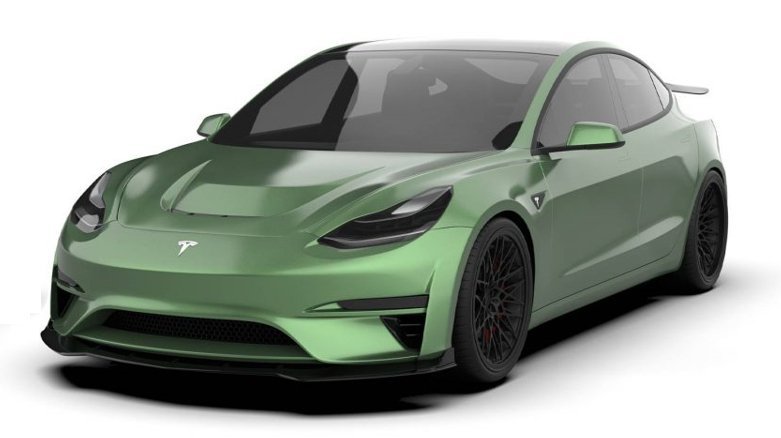 ROBOT - TESLA MODEL 3 CRYPTON CARBON FIBRE FULL BODY KIT