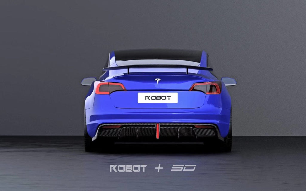 ROBOT - TESLA MODEL 3 CRYPTON REAR BUMPER AND REAR DIFFUSER