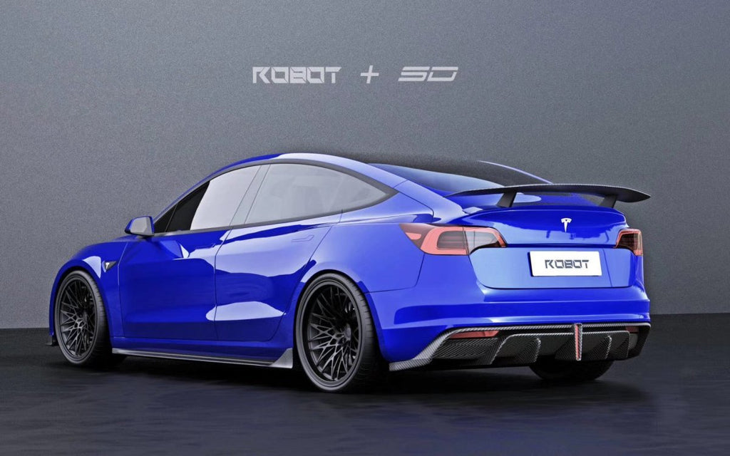 ROBOT - TESLA MODEL 3 CRYPTON REAR BUMPER AND REAR DIFFUSER