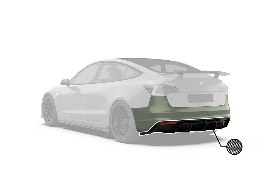 ROBOT - TESLA MODEL 3 CRYPTON REAR BUMPER AND REAR DIFFUSER