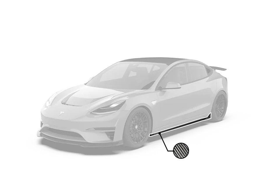 ROBOT - TESLA MODEL 3 CRYPTON SIDE SKIRTS