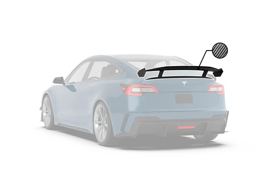 ROBOT - TESLA MODEL 3 HACKER DOUBLE DECKER REAR SPOILER WING V3