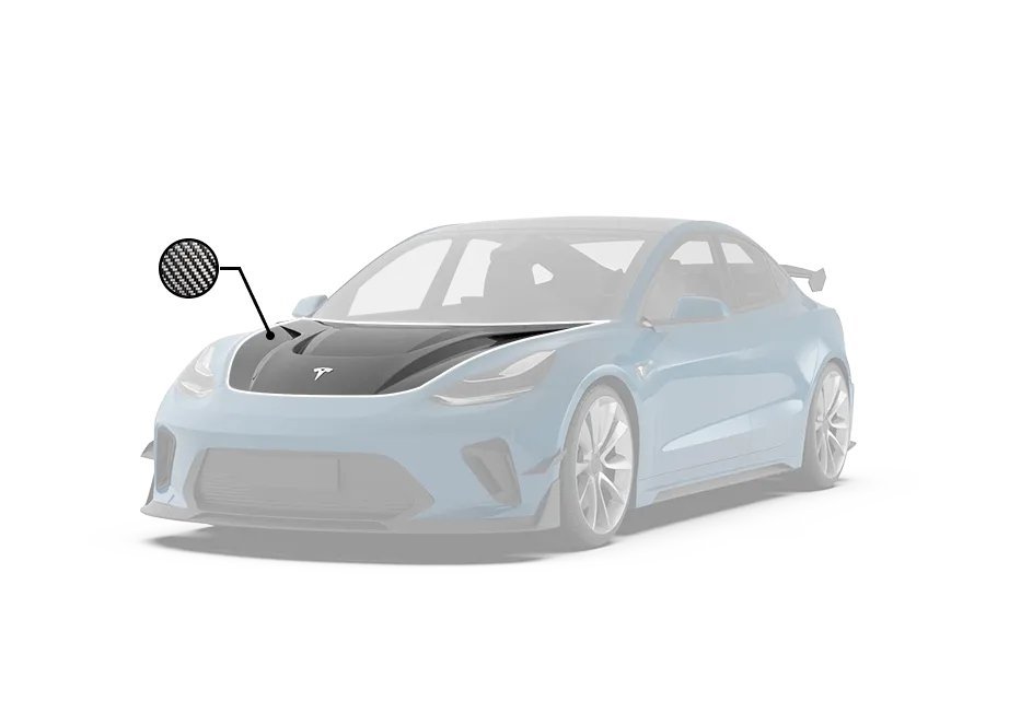 ROBOT - TESLA MODEL 3 HACKER HOOD BONNET V1