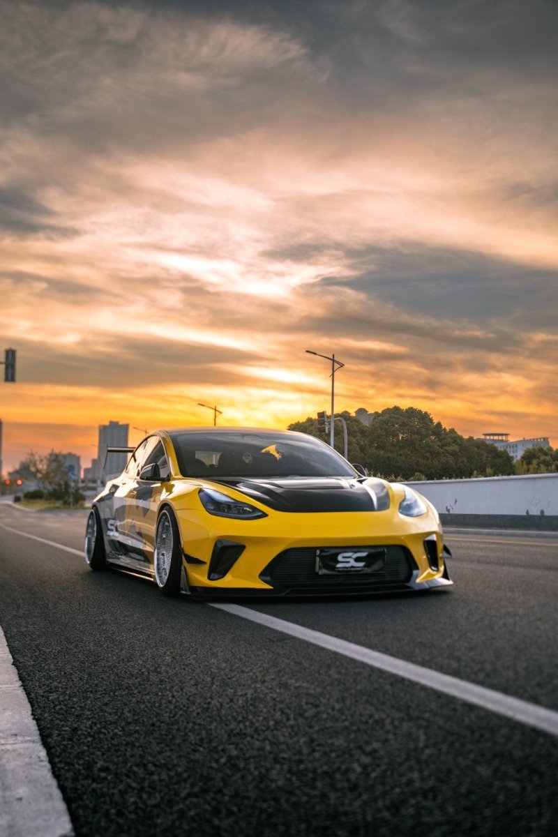ROBOT - TESLA MODEL 3 HACKER WIDEBODY FRONT BUMPER AND FRONT LIP