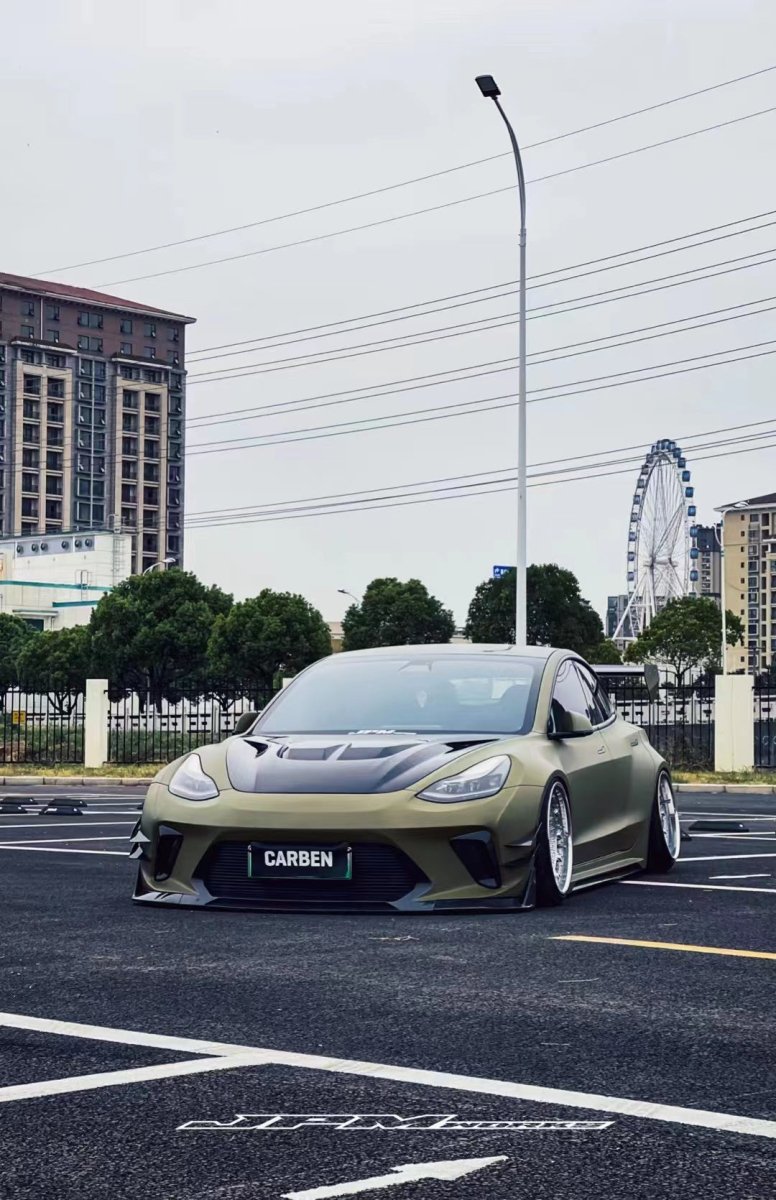 ROBOT - TESLA MODEL 3 HACKER WIDEBODY FRONT BUMPER AND FRONT LIP