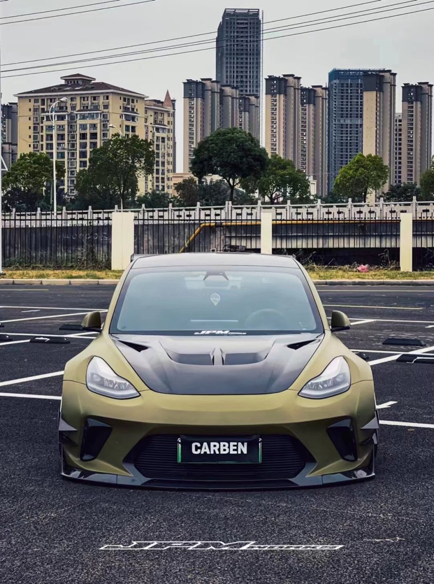 ROBOT - TESLA MODEL 3 HACKER WIDEBODY FRONT BUMPER AND FRONT LIP