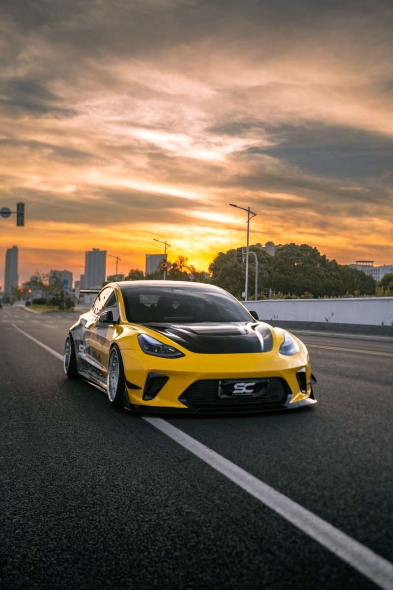ROBOT - TESLA MODEL 3 HACKER WIDEBODY FRONT BUMPER AND FRONT LIP