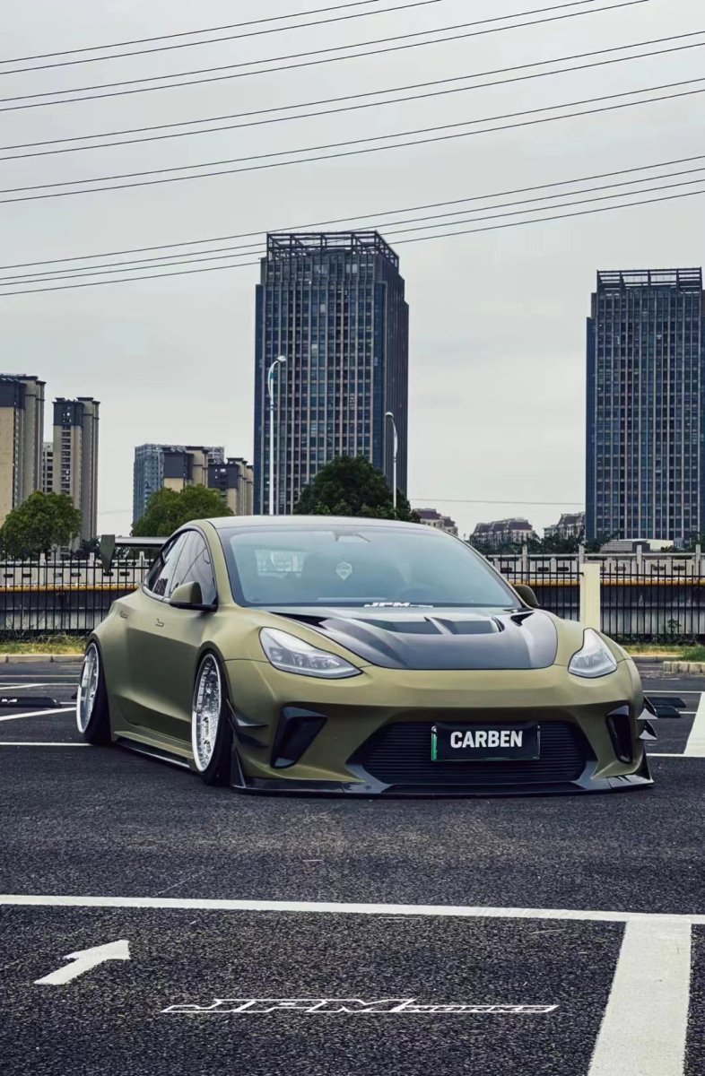 ROBOT - TESLA MODEL 3 HACKER WIDEBODY FRONT BUMPER AND FRONT LIP