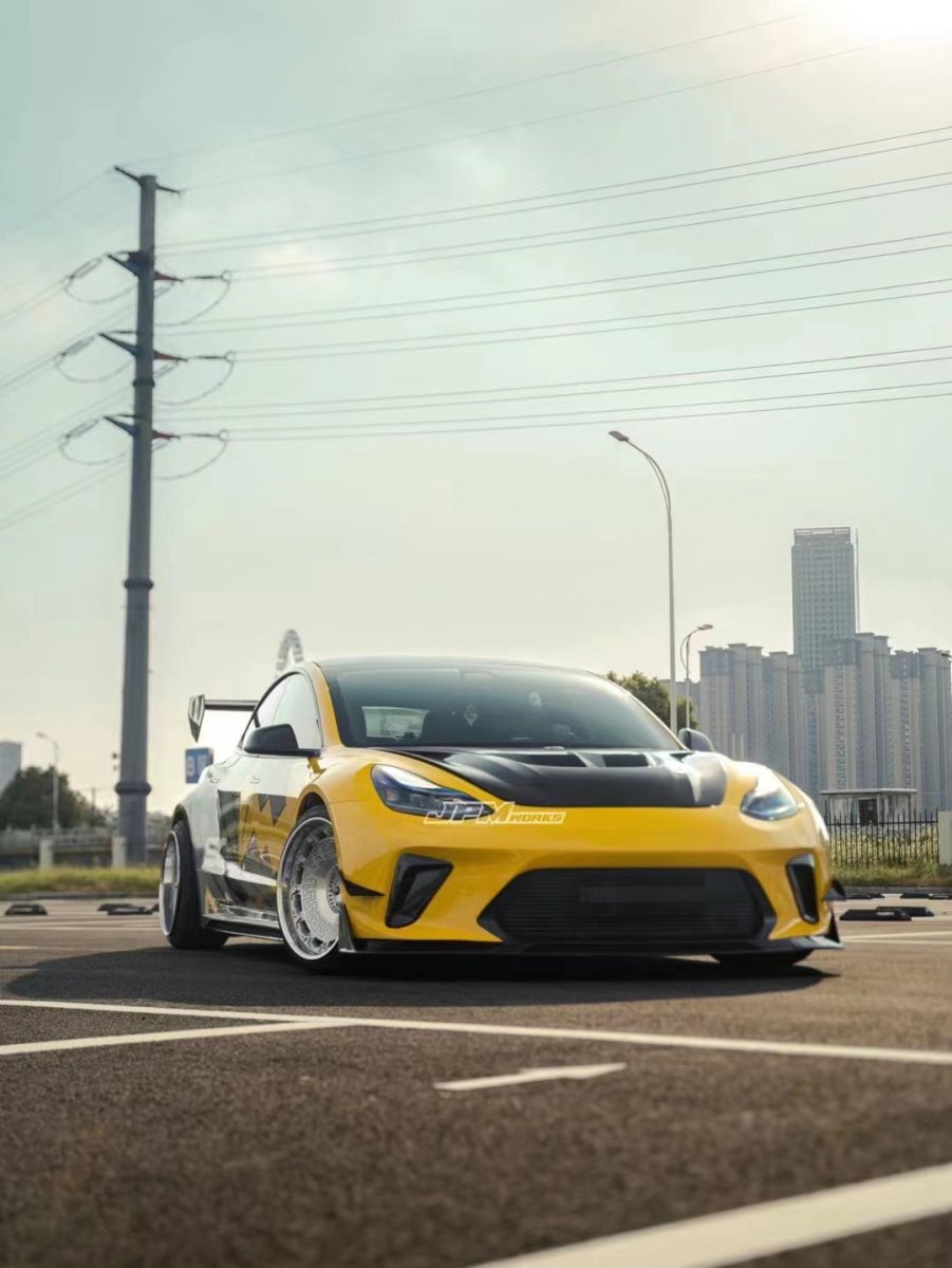 ROBOT - TESLA MODEL 3 HACKER WIDEBODY FRONT BUMPER AND FRONT LIP