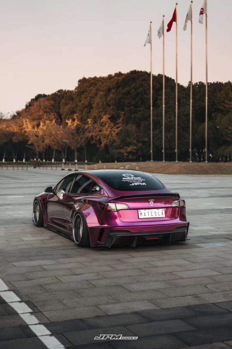 ROBOT - TESLA MODEL 3 HACKER WIDEBODY REAR BUMPER AND REAR DIFFUSER
