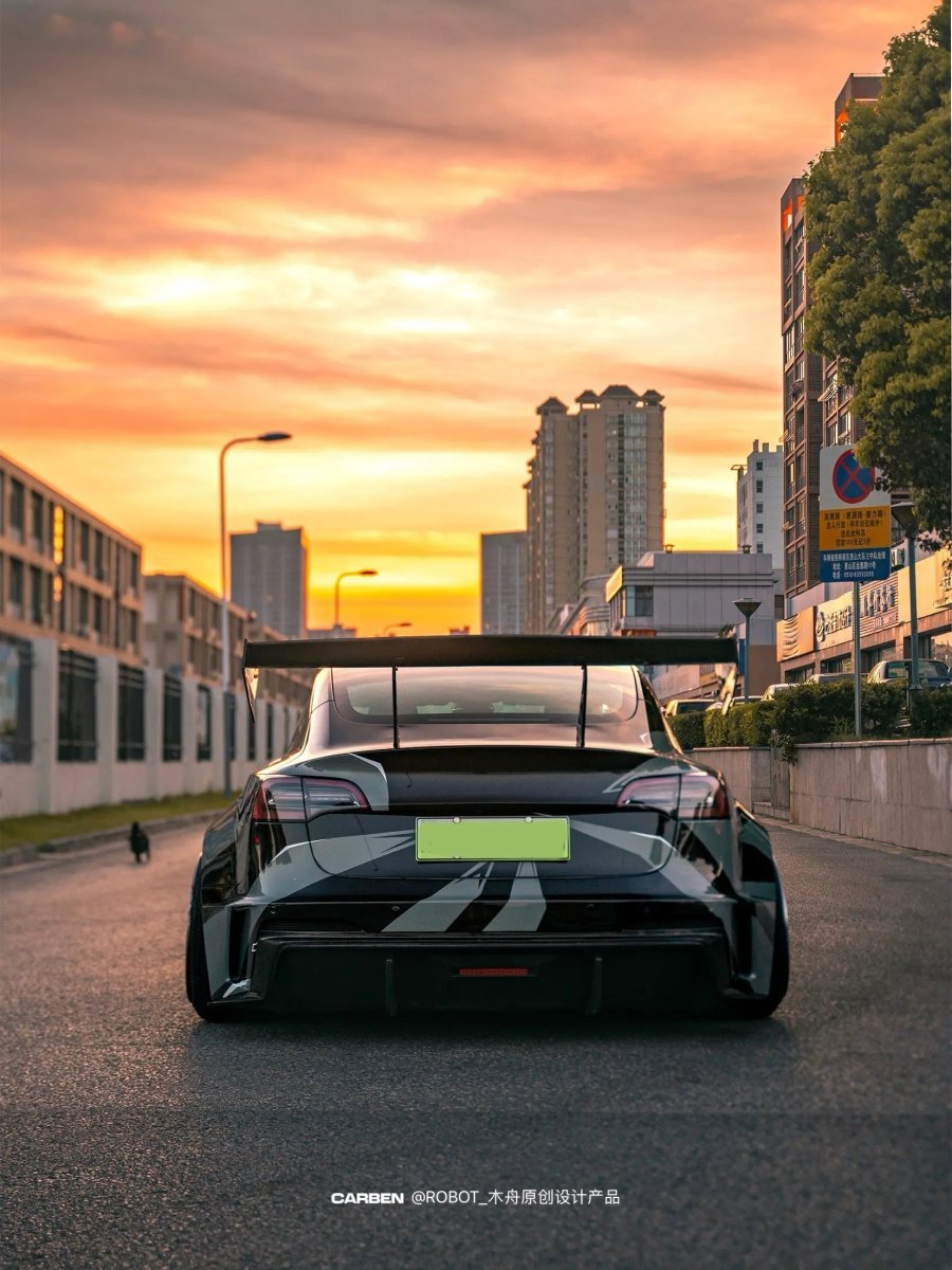 ROBOT - TESLA MODEL 3 HACKER WIDEBODY REAR BUMPER AND REAR DIFFUSER
