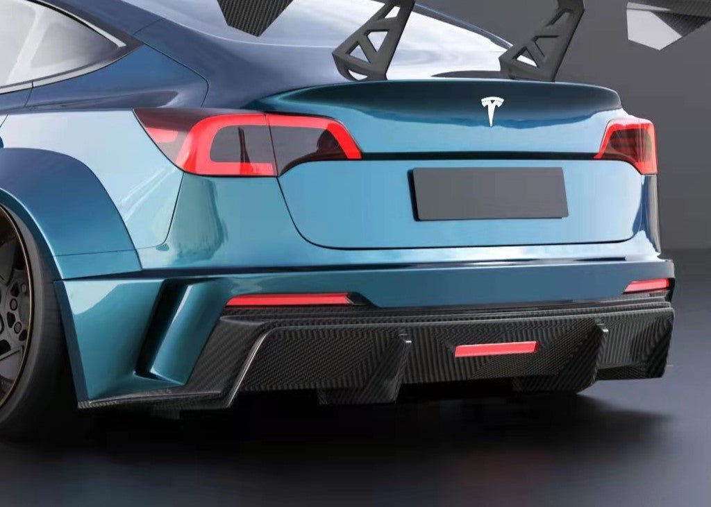 ROBOT - TESLA MODEL 3 HACKER WIDEBODY REAR BUMPER AND REAR DIFFUSER