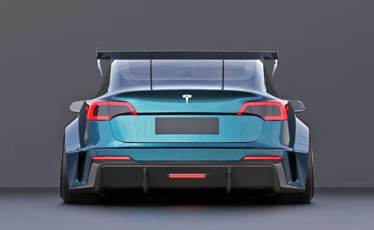 ROBOT - TESLA MODEL 3 HACKER WIDEBODY REAR BUMPER AND REAR DIFFUSER