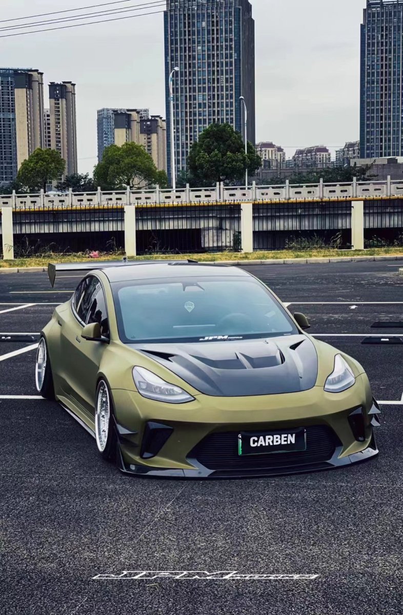 ROBOT - TESLA MODEL 3 HACKER WIDEBODY WHEEL ARCHES AND SIDE SKIRTS