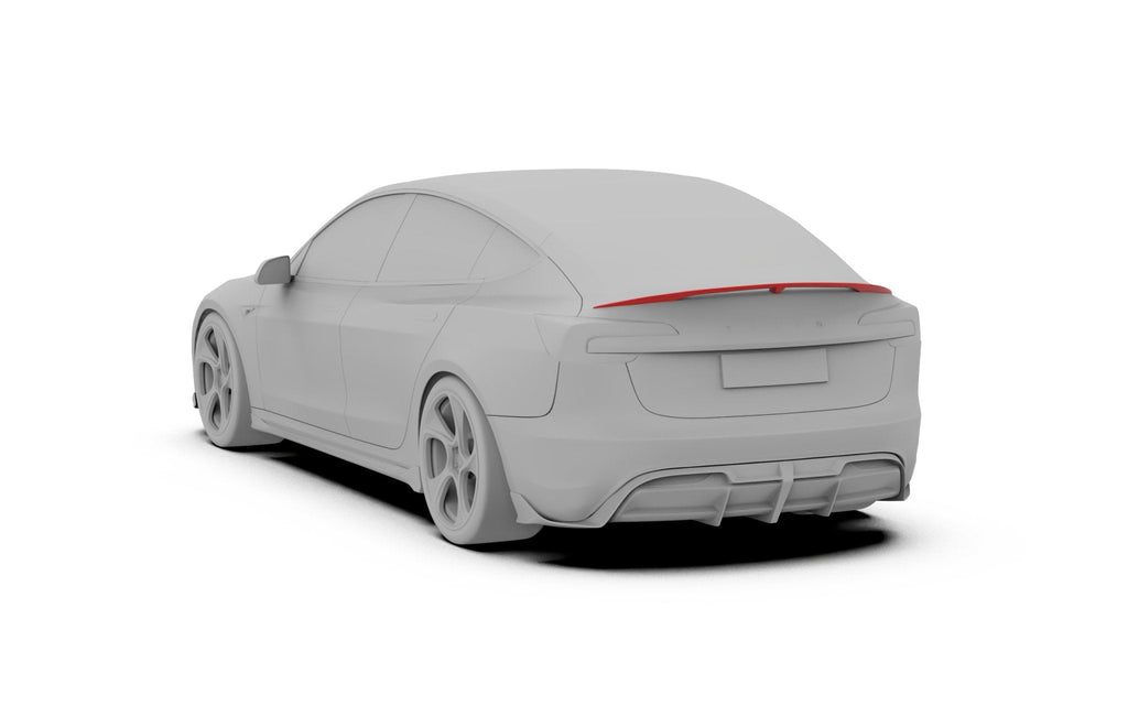 ROBOT - TESLA MODEL 3 HIGHLAND 2024+ FRP / CARBON FIBRE DUCKTAIL SPOILER "HACKER" STYLE
