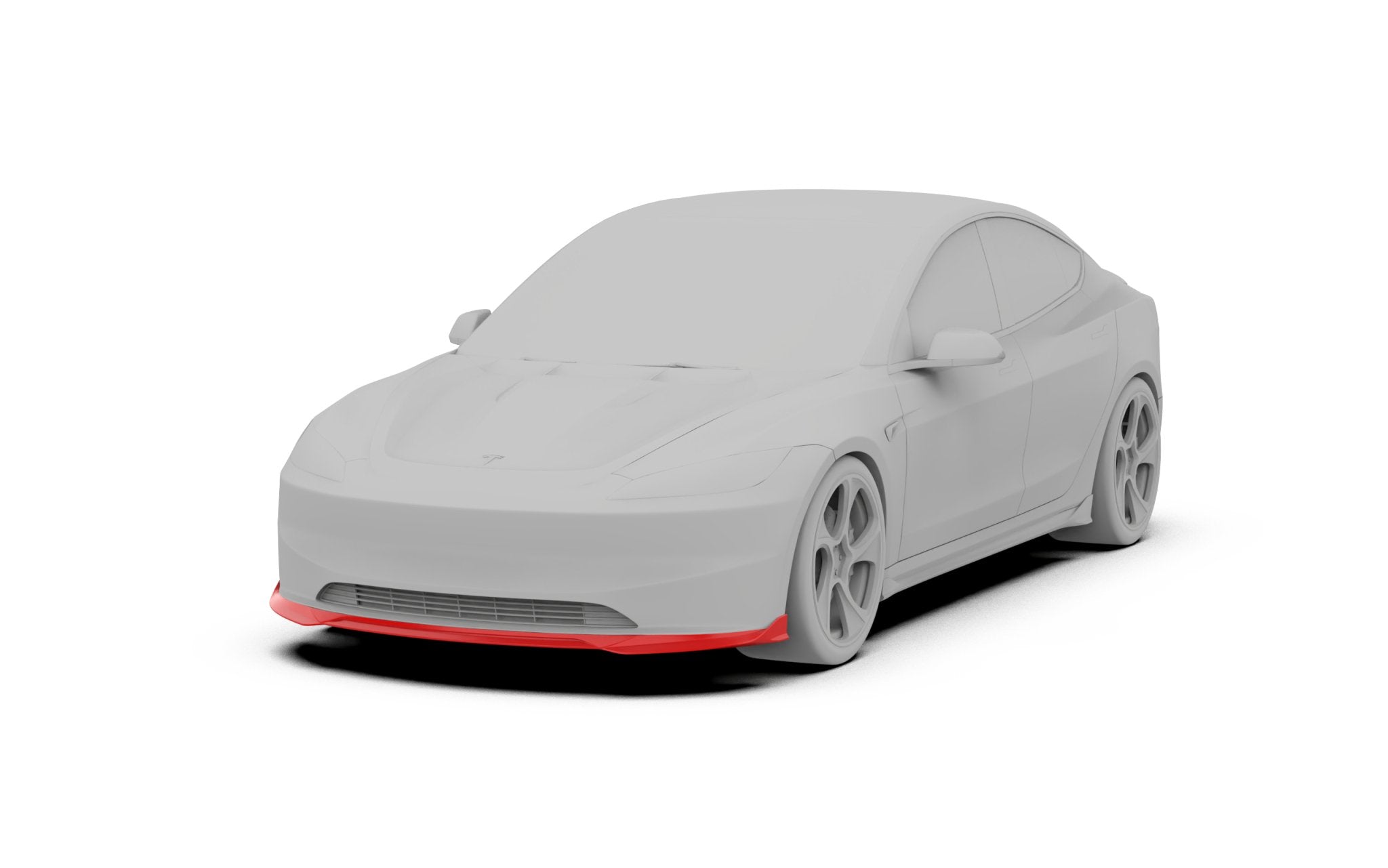 ROBOT - TESLA MODEL 3 HIGHLAND 2024+ FRP / CARBON FIBRE FRONT LIP ( LOWLINE)
