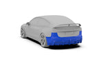 ROBOT - TESLA MODEL 3 HIGHLAND 2024+ FRP / CARBON FIBRE REAR BUMPER AND DIFFUSER "HACKER" STYLE