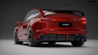 ROBOT - TESLA MODEL 3 HIGHLAND 2024+ FRP / CARBON FIBRE REAR BUMPER AND DIFFUSER "HACKER" STYLE