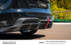 ROBOT - TESLA MODEL 3 HIGHLAND 2024+ FRP / CARBON FIBRE REAR BUMPER AND DIFFUSER "HACKER" STYLE