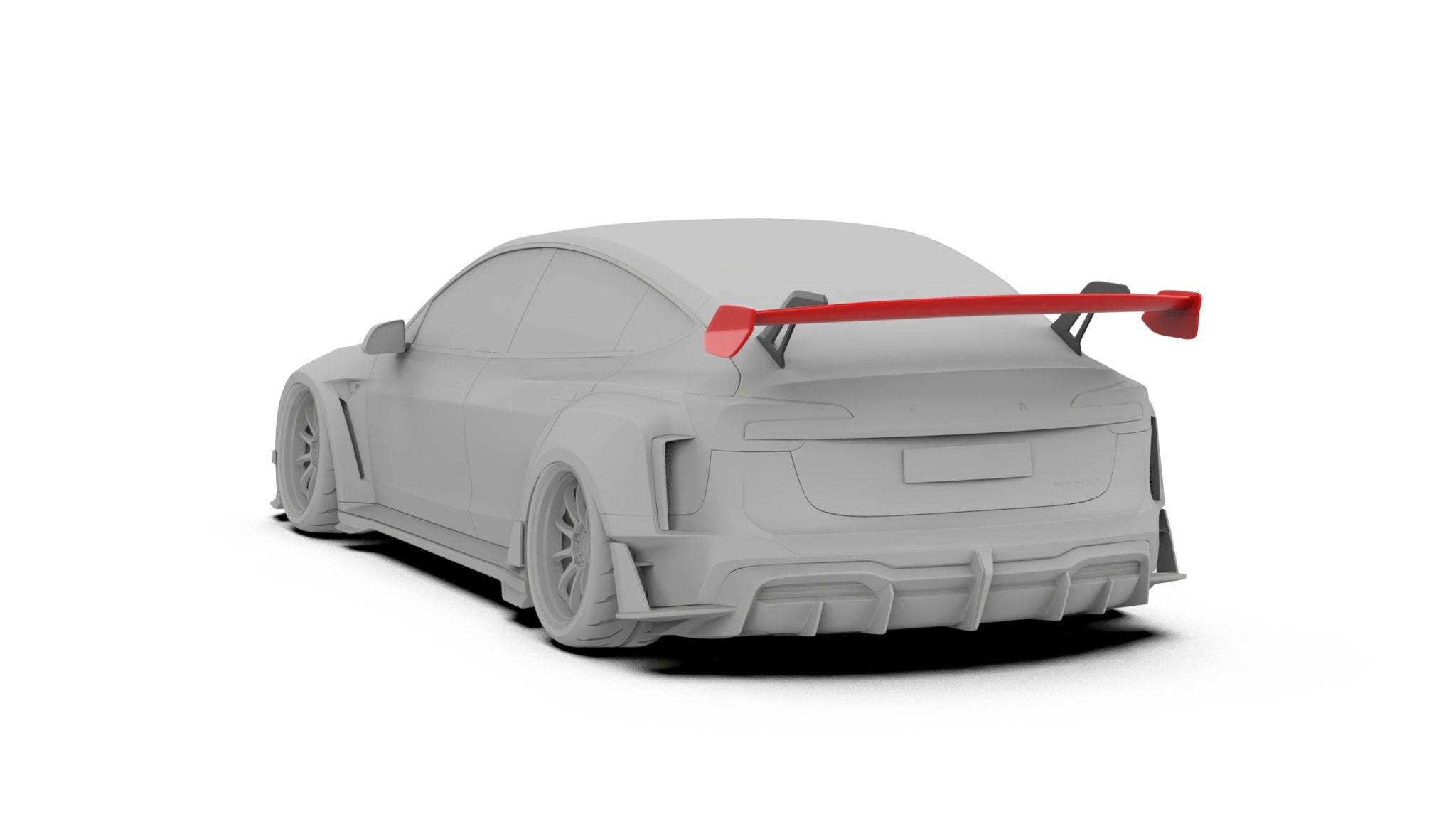 ROBOT - TESLA MODEL 3 HIGHLAND 2024+ FRP / CARBON FIBRE SPOILER "GT WING " STYLE