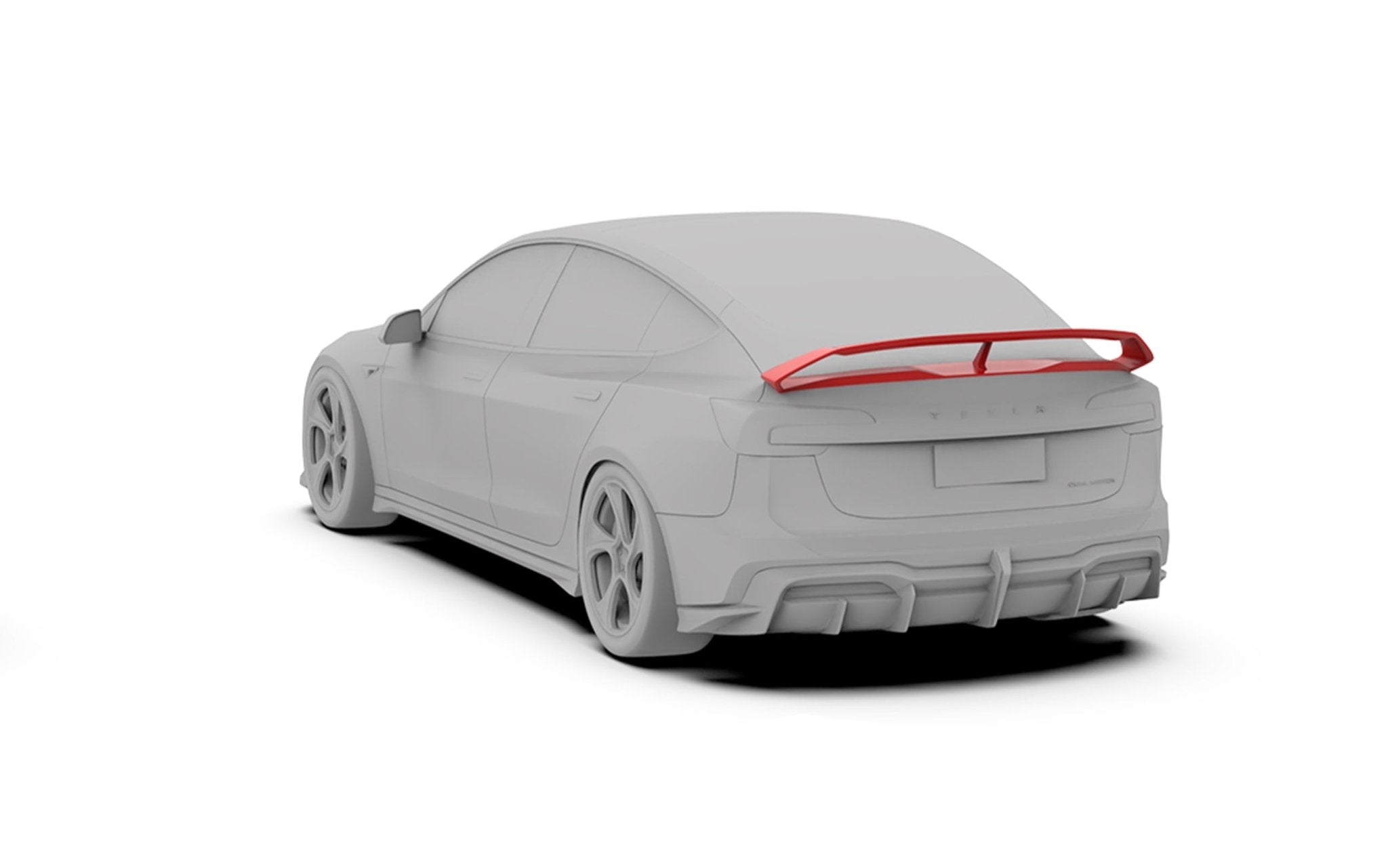 ROBOT - TESLA MODEL 3 HIGHLAND 2024+ FRP / CARBON FIBRE SPOILER "HACKER" STYLE
