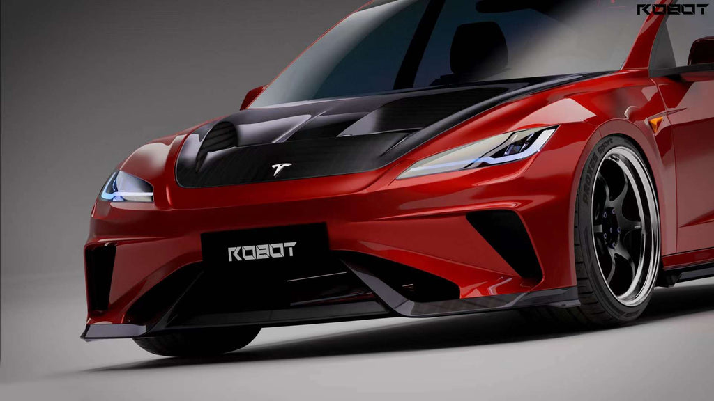 ROBOT - TESLA MODEL 3 HIGHLAND 2024+ FRP FRONT BUMPER CONVERSION "HACKER"