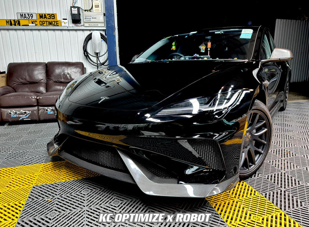 ROBOT - TESLA MODEL 3 HIGHLAND 2024+ FRP FRONT BUMPER CONVERSION "HACKER"