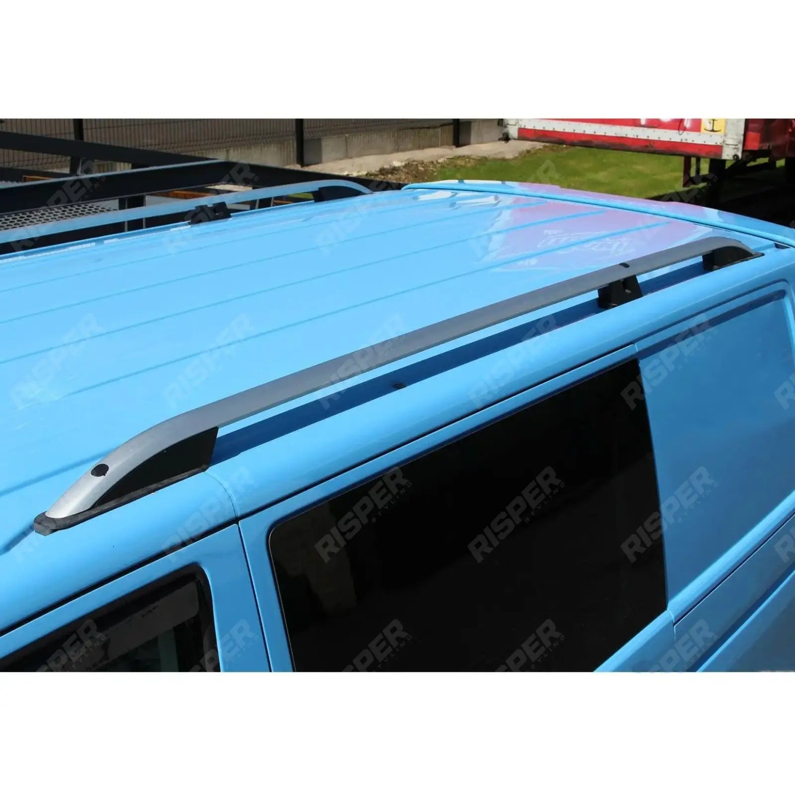 Roof Bars Silver For Vw T5 - T6 - T6.1 Lwb Aluminium