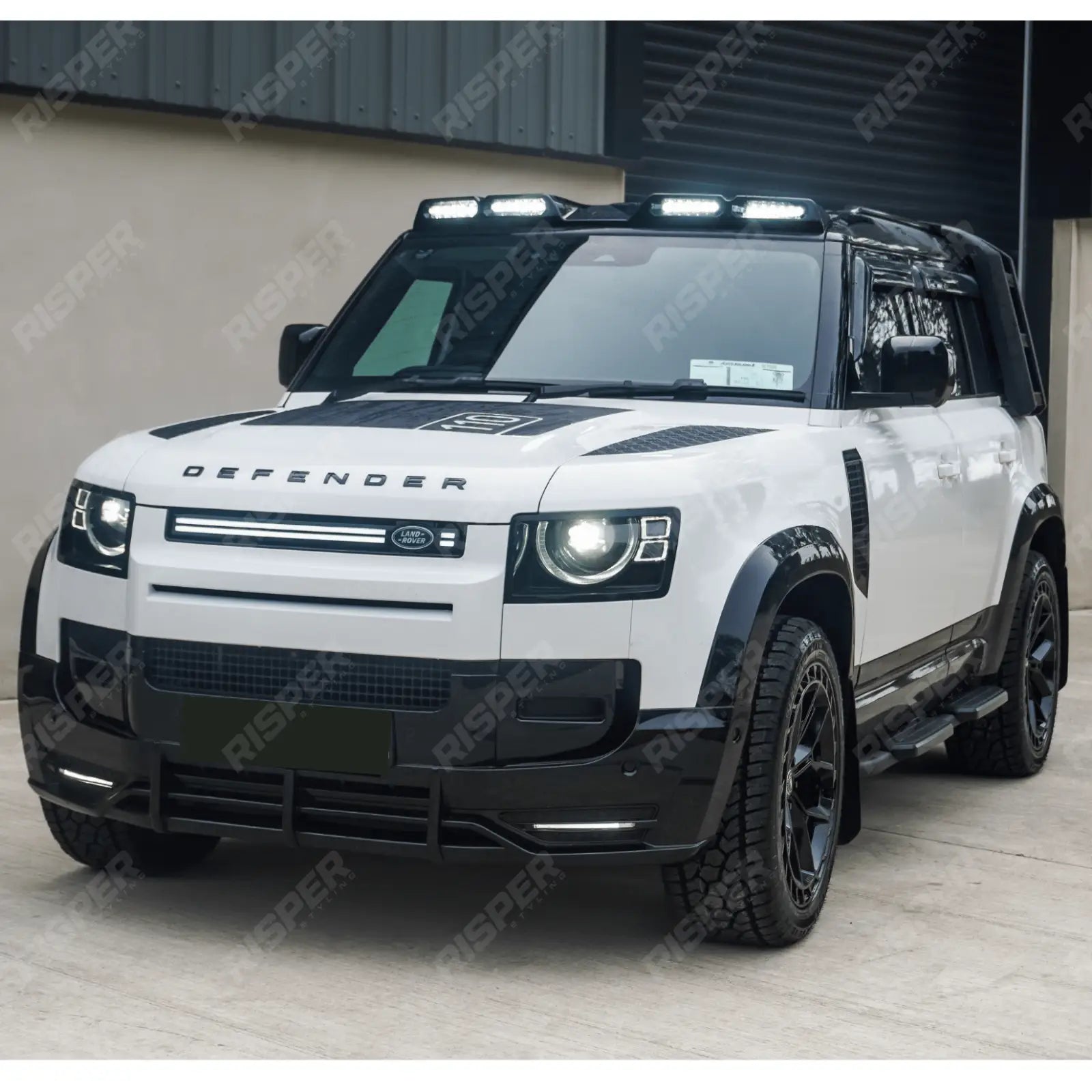 Roof Light Pod V2 In Gloss Black For Land Rover Defender L663 90/110/130 2020+