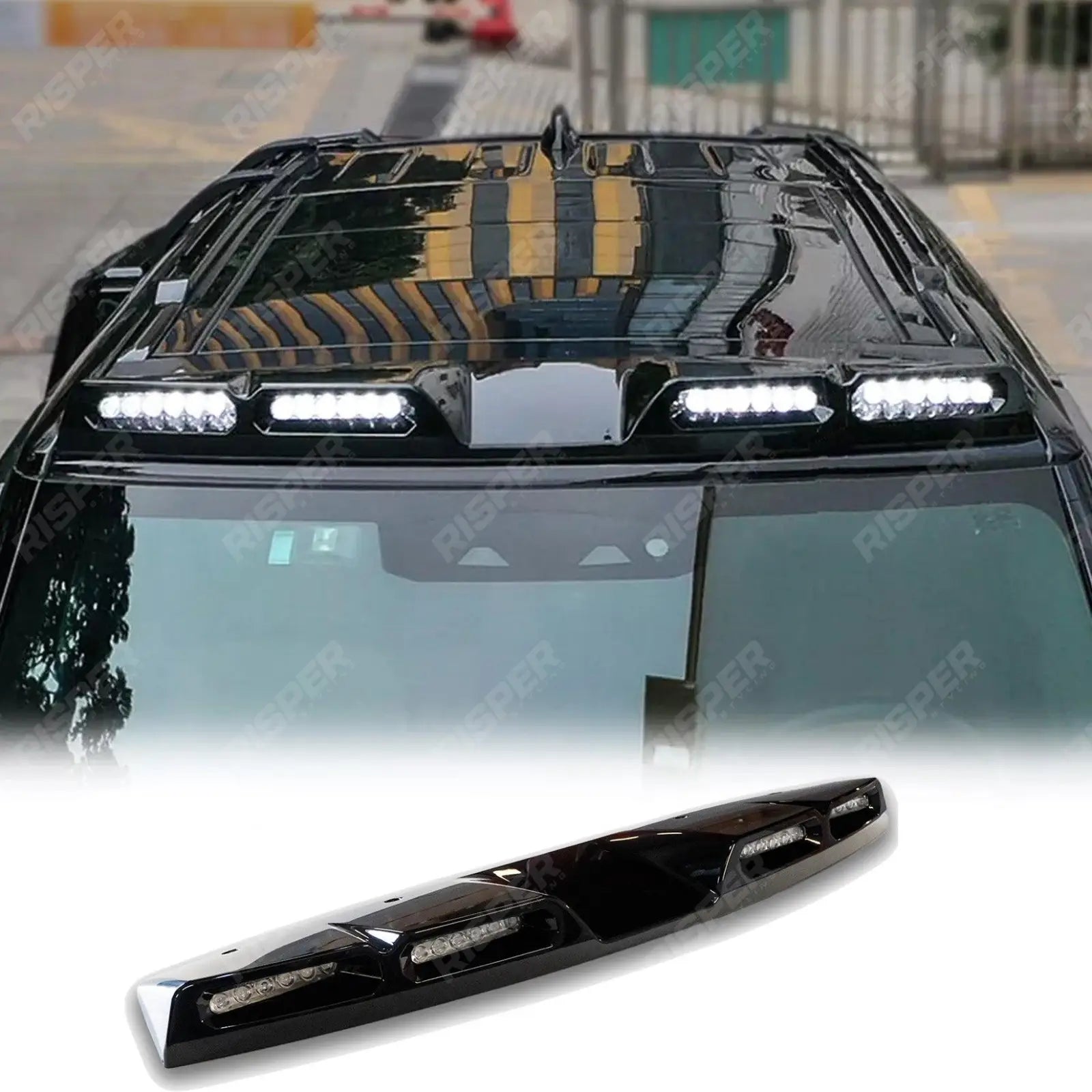 Roof Light Pod V2 In Gloss Black For Land Rover Defender L663 90/110/130 2020+