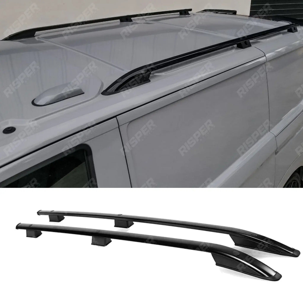 Roof Rails In Black For Ford Transit Custom 2024+ - SWB Sport Style