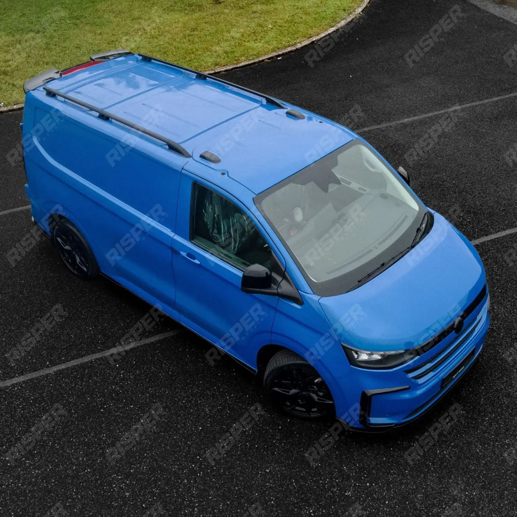 Roof Rails In Black For Volkswagen Transporter T7 2024+ - LWB Sport Style
