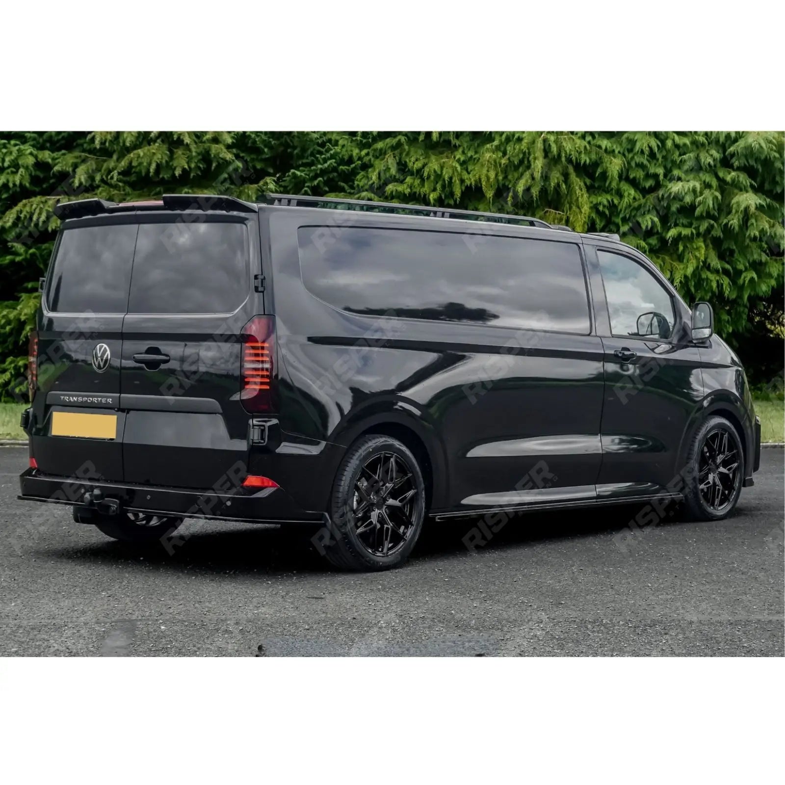 Roof Rails In Black For Volkswagen Transporter T7 2024+ - SWB Sport Style