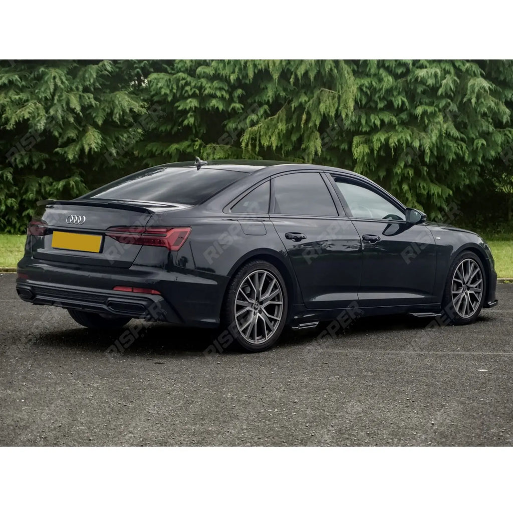 RS6 Style Rear Boot Spoiler In Gloss Black For Audi A6 C8 2019+