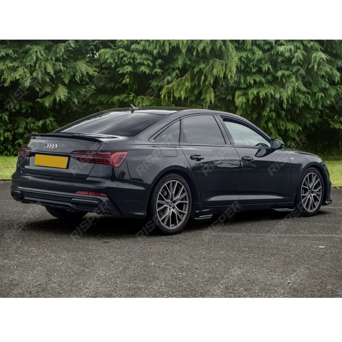 RS6 Style Rear Boot Spoiler In Gloss Black For Audi A6 C8 2019+