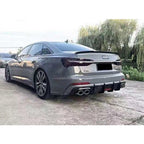 RS6 Style Rear Boot Spoiler In Gloss Black For Audi A6 C8 2019+