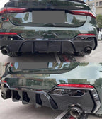 BMW 4 Series G22, G23 Round M Sport/M440I Diffuser Pre-LCI GLOSS BLACK)