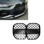 BMW G22, G23, 4 Series Grille Diamond Style 2020+ Gloss Black