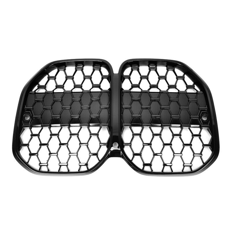BMW G22, G23, 4 Series Grille Diamond Style 2020+ Gloss Black