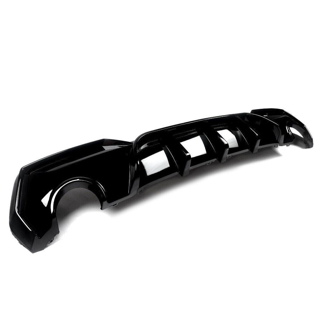BMW 4 Series G22, G23 Round M Sport/M440I Diffuser Pre-LCI GLOSS BLACK)