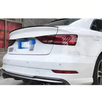 S3 Style Gloss Black Rear Spoiler Lip For Audi A3 8Y Saloon 2021+