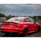 S3 Style Rear Spoiler Lip Gloss Black For Audi A3 8V Saloon 2014-2020