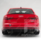 S4 Style Rear Spoiler In Gloss Black For Audi A4 B9 2016-2019