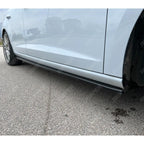 Seat Leon Fr / Cupra / Standard 2012-2019 Risper Side Skirt Splitters In Gloss Black