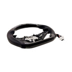 SHFT BMW G8X Flat Bottom Steering Wheel (Aggressive Grips) In Gloss Carbon Fibre & Leather With LED Display (G80 M3, G82 M4 & G87 M2)