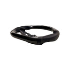 SHFT BMW G8X Flat Bottom Steering Wheel (Aggressive Grips) In Gloss Carbon Fibre & Leather With LED Display (G80 M3, G82 M4 & G87 M2)